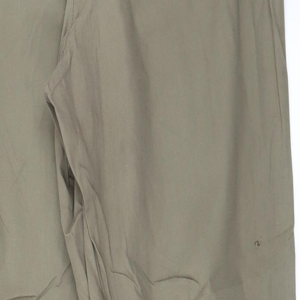 Marks and Spencer Womens Green Trousers Size 14 L25 in