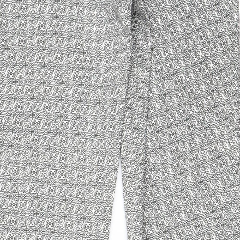H&M Womens Grey Trousers Size 8 L26 in