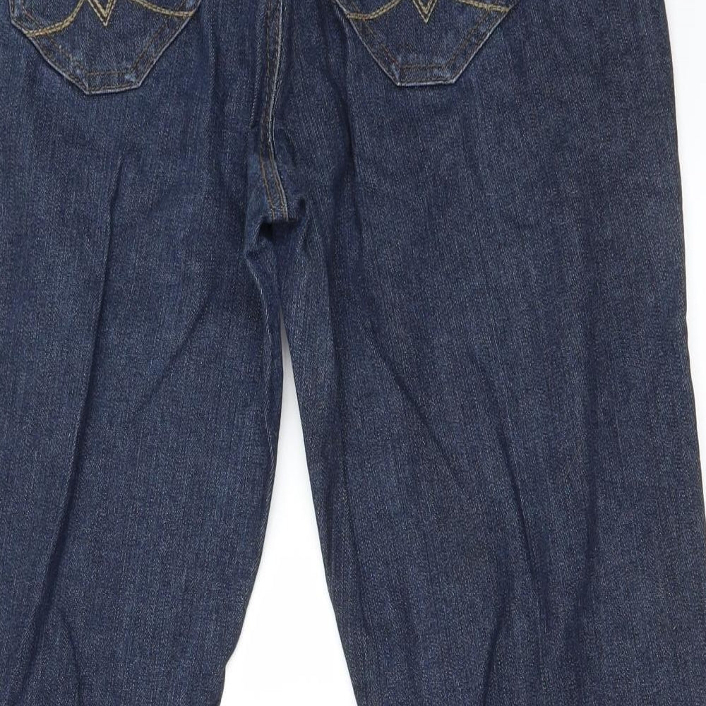 Preworn Womens Black Straight Jeans Size 8 L20 in