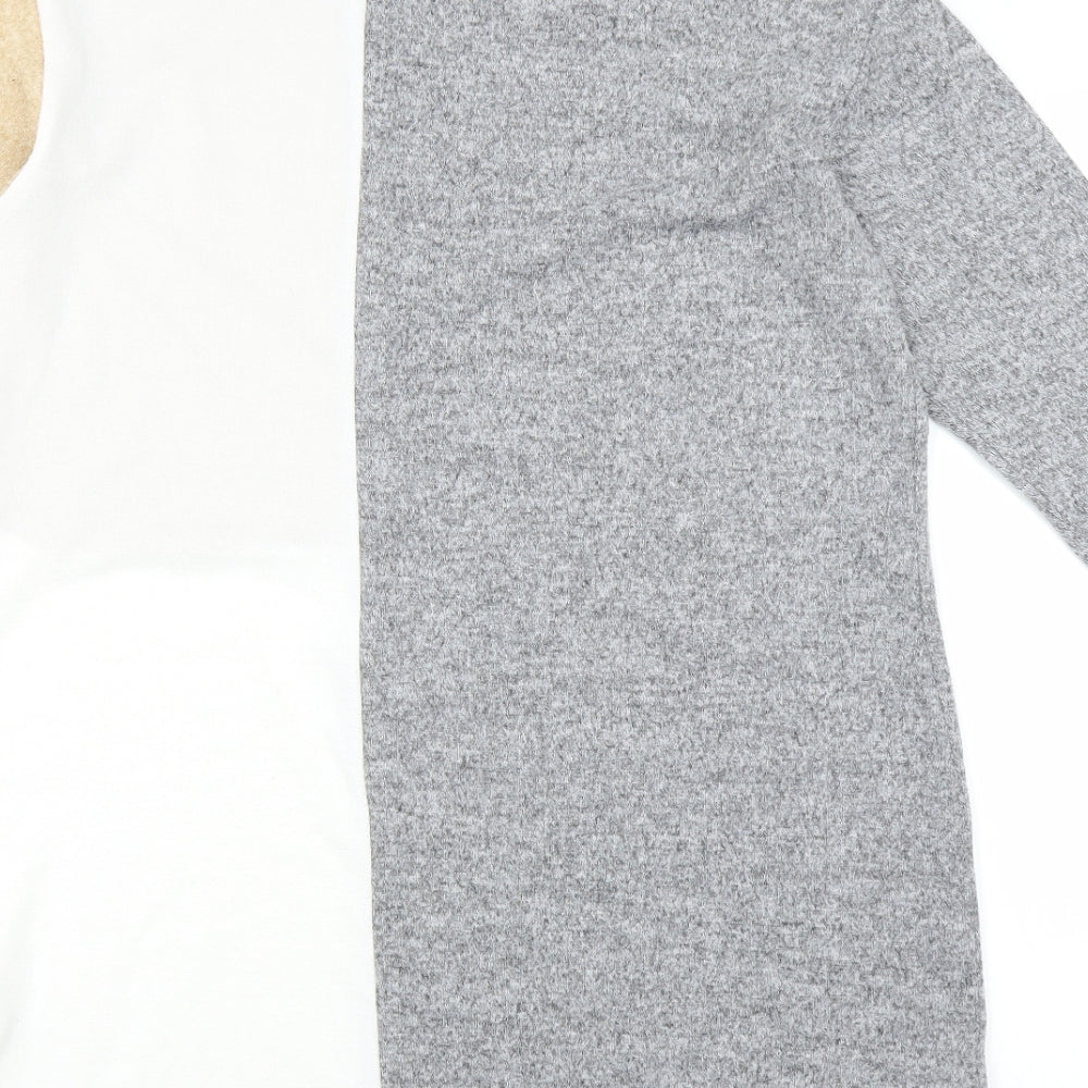 Nutmeg Womens Grey Pullover Jumper Size 12