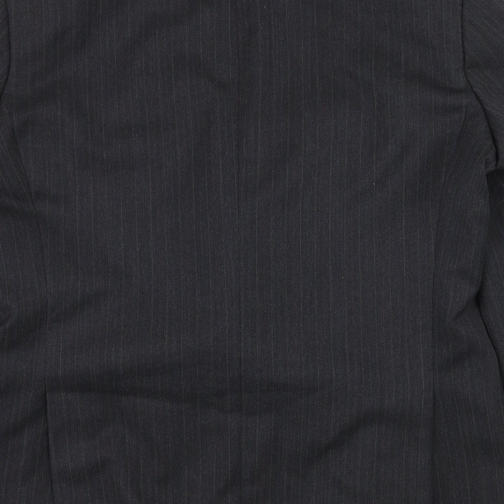 Preworn Mens Grey Striped Jacket Suit Jacket Size L