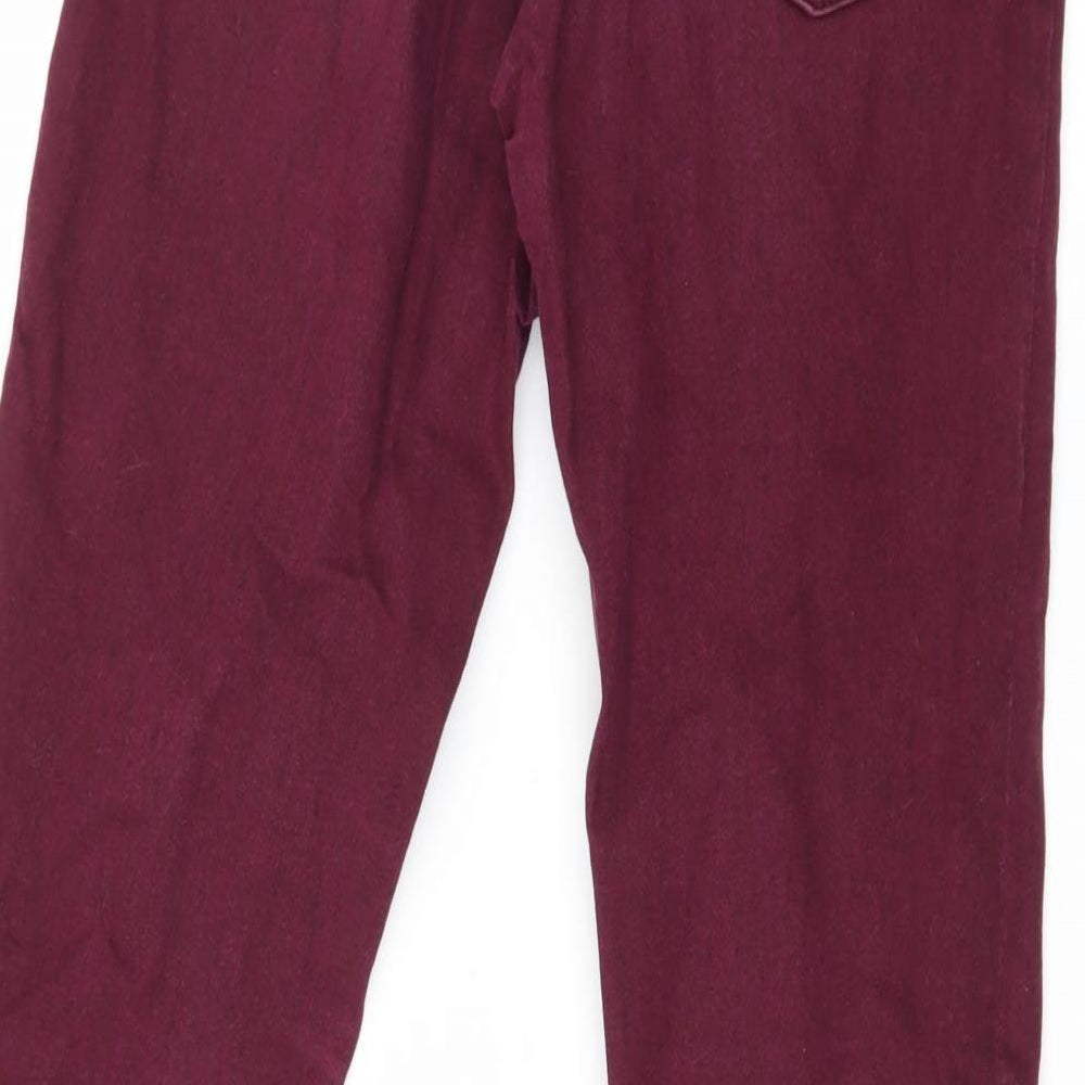 ESMARA Womens Purple Denim Skinny Jeans Size 10 L29 in