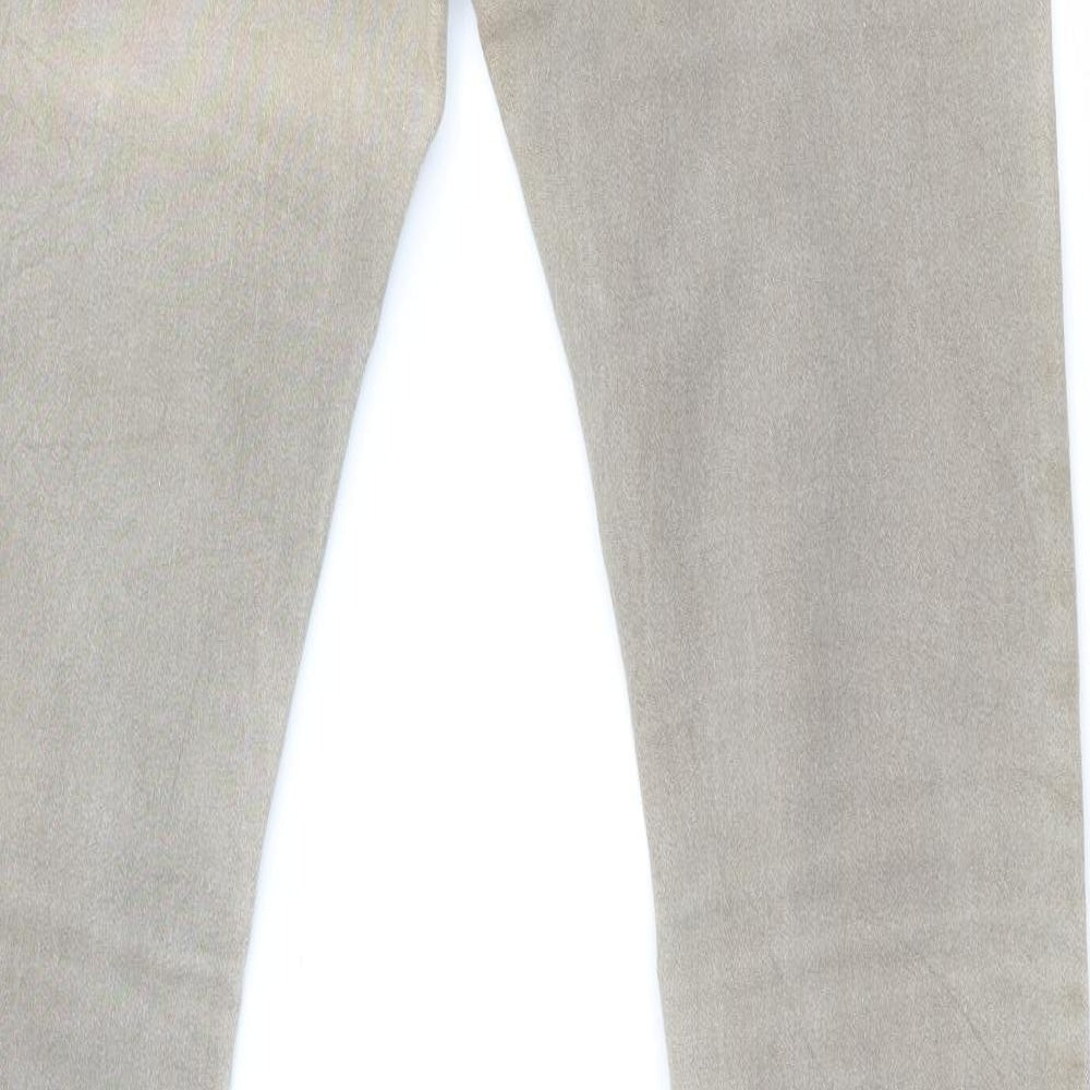 LD Style Womens Brown Denim Skinny Jeans Size 10 L28 in