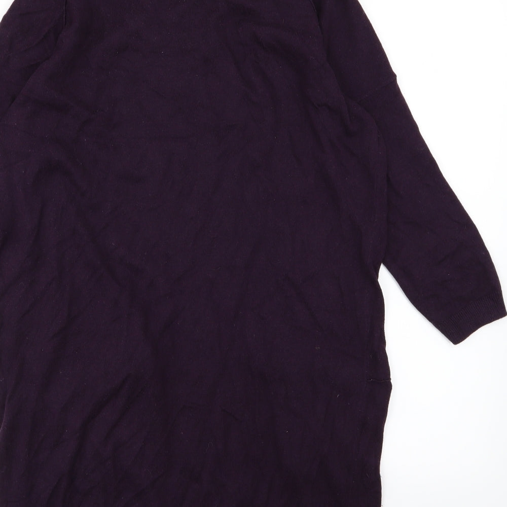 Warehouse Womens Purple Knit Pullover Jumper Size 12