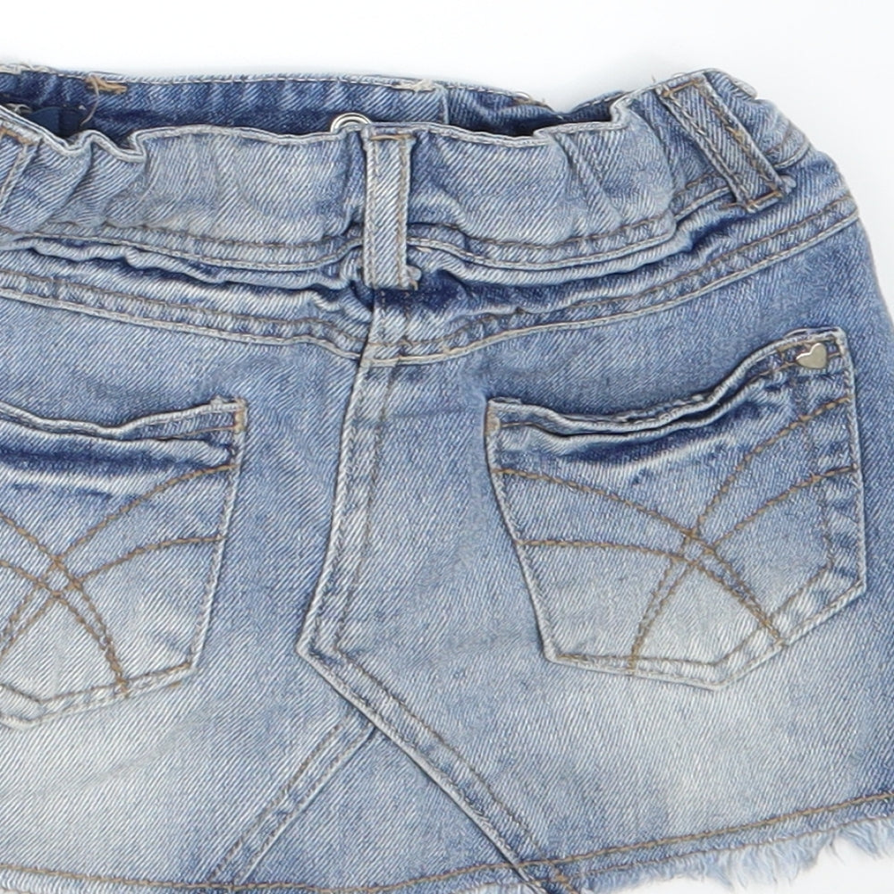 Denim & Co. Girls Blue Denim A-Line Skirt Size 3-4 Years