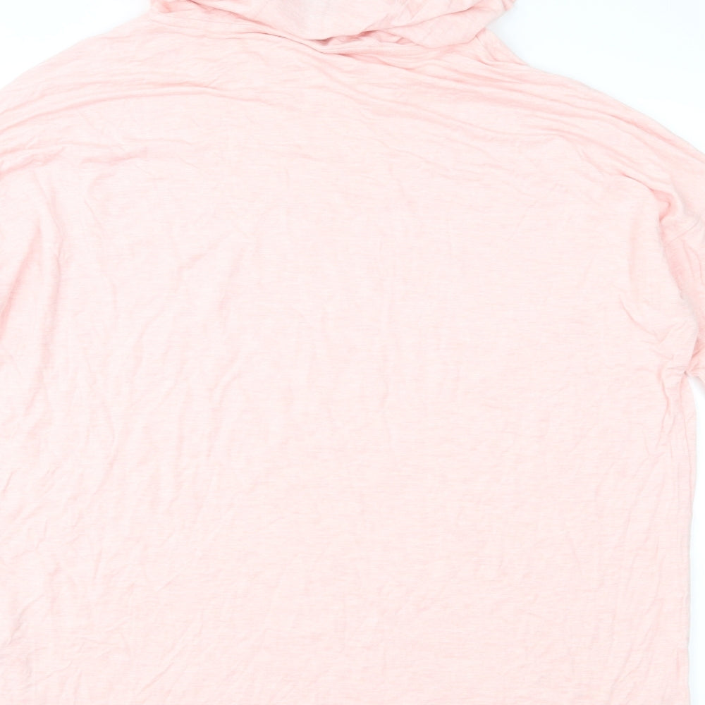 Aviva Womens Pink Pullover Hoodie Size S