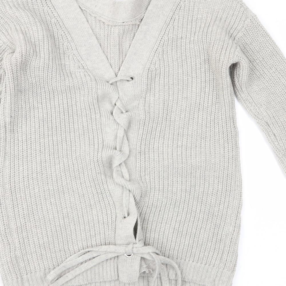 Primark Womens Grey Knit Pullover Jumper Size S