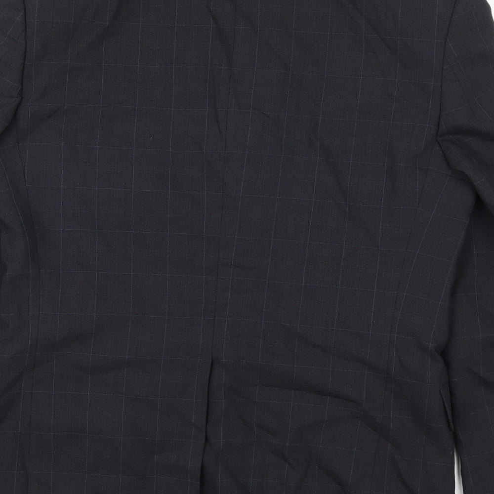 Marks & Spencer Mens Grey Check Jacket Suit Jacket Size 38