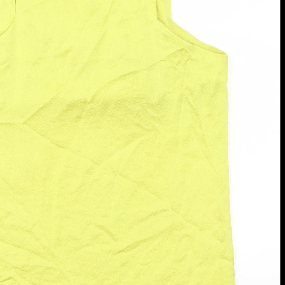Finery Womens Yellow Basic Tank Size 10