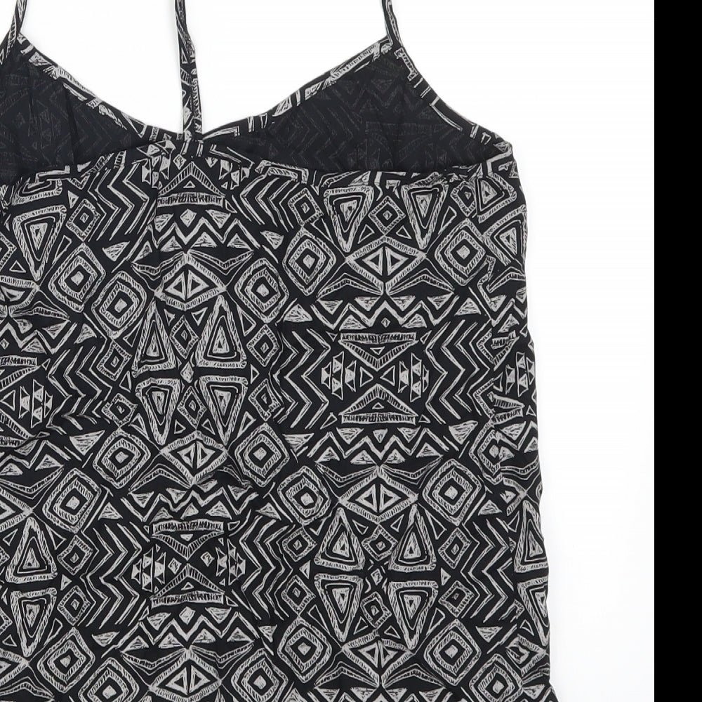 NEXT Womens Grey Geometric Basic Tank Size 8