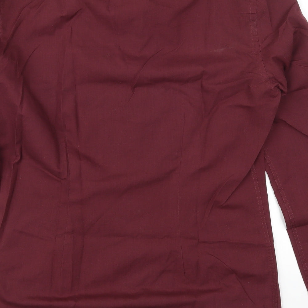 NEXT Mens Red Button-Up Size 14.5