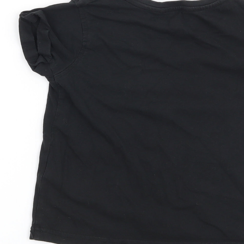 George Boys Black Basic T-Shirt Size 5-6 Years - Win