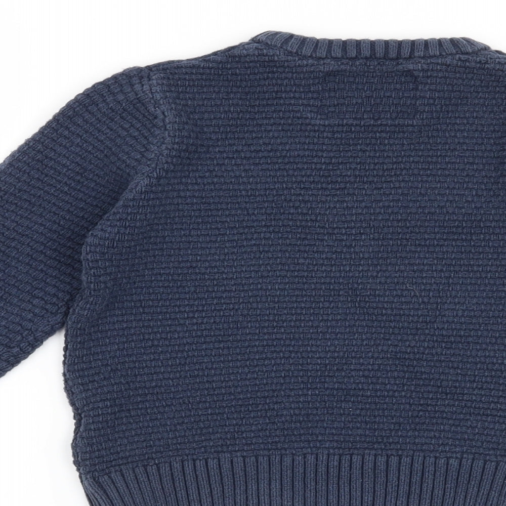 Blue Zoo Boys Blue Pullover Jumper Size 5-6 Years