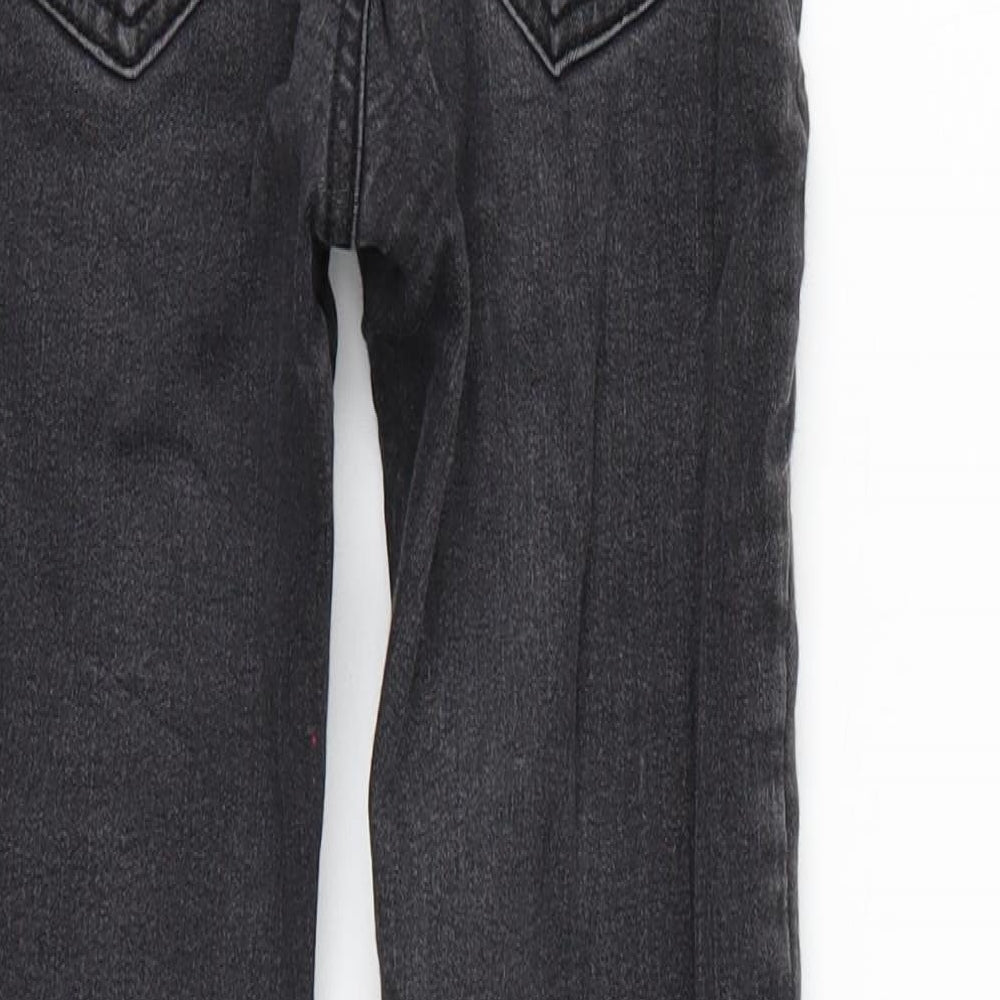 Never denim Womens Black Straight Jeans Size XS L25 in