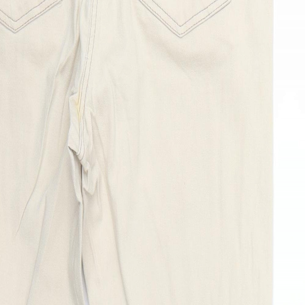 being casual Womens Beige Cropped Jeans Size 12 L30 in