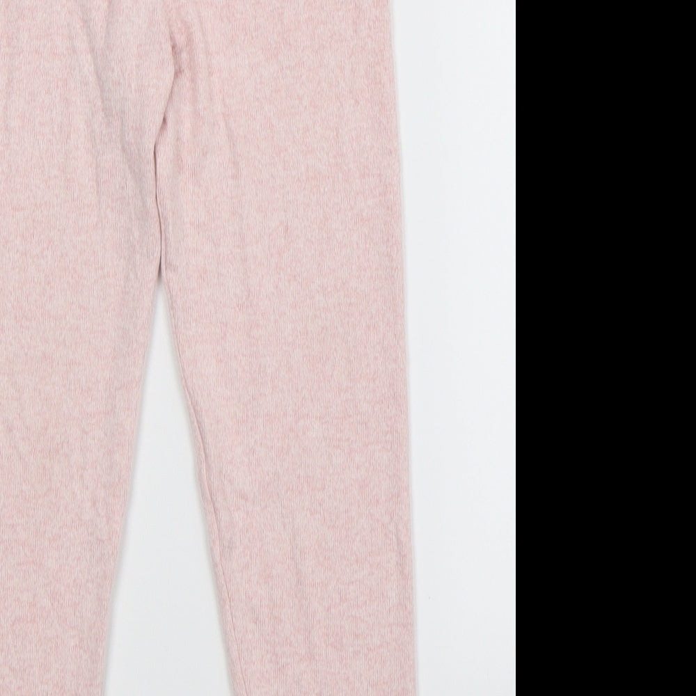 Matalan Girls Pink Solid Cami Pyjama Pants Size 7 Years