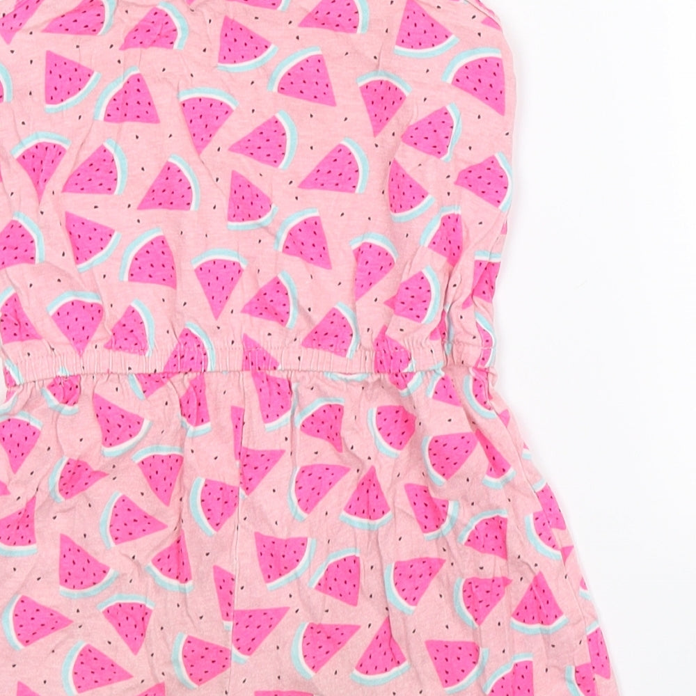 Primark Girls Pink Playsuit One-Piece Size 4-5 Years
