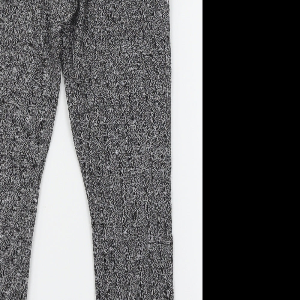 NEXT Girls Grey Knit Sweatpants Trousers Size 6 Years