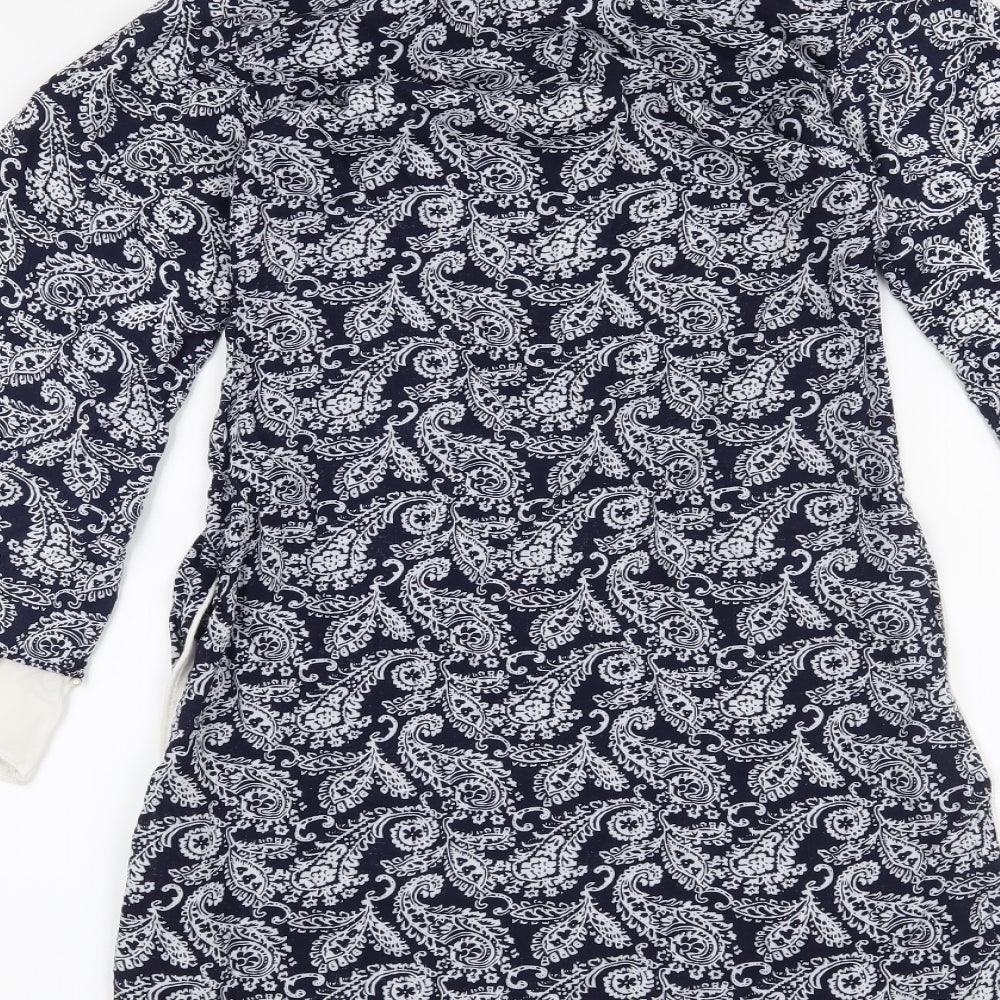 Shiffonz Womens Blue Paisley A-Line Size XS