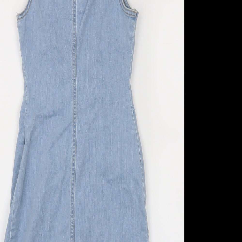 Missguided Womens Blue A-Line Size 4