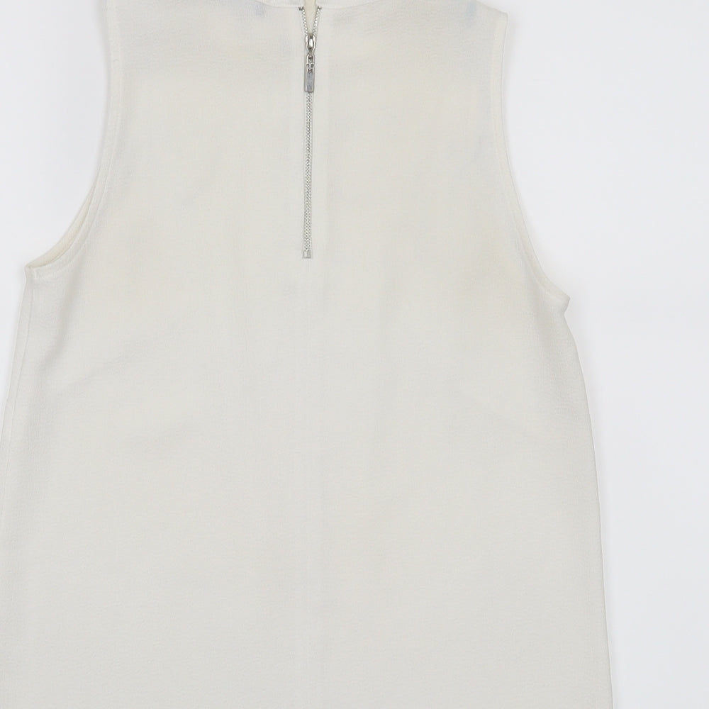Atmosphere Womens White Basic Tank Size 6