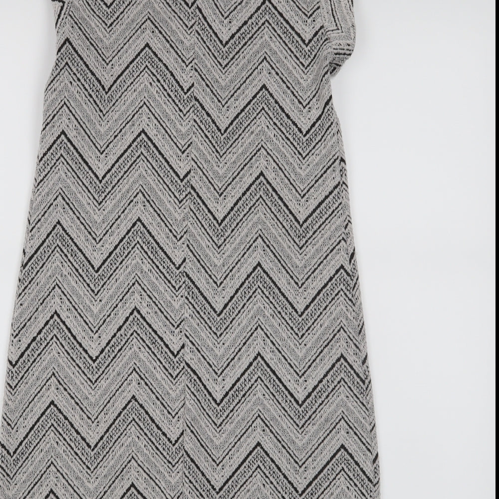 Dorothy Perkins Womens Grey A-Line Size 8