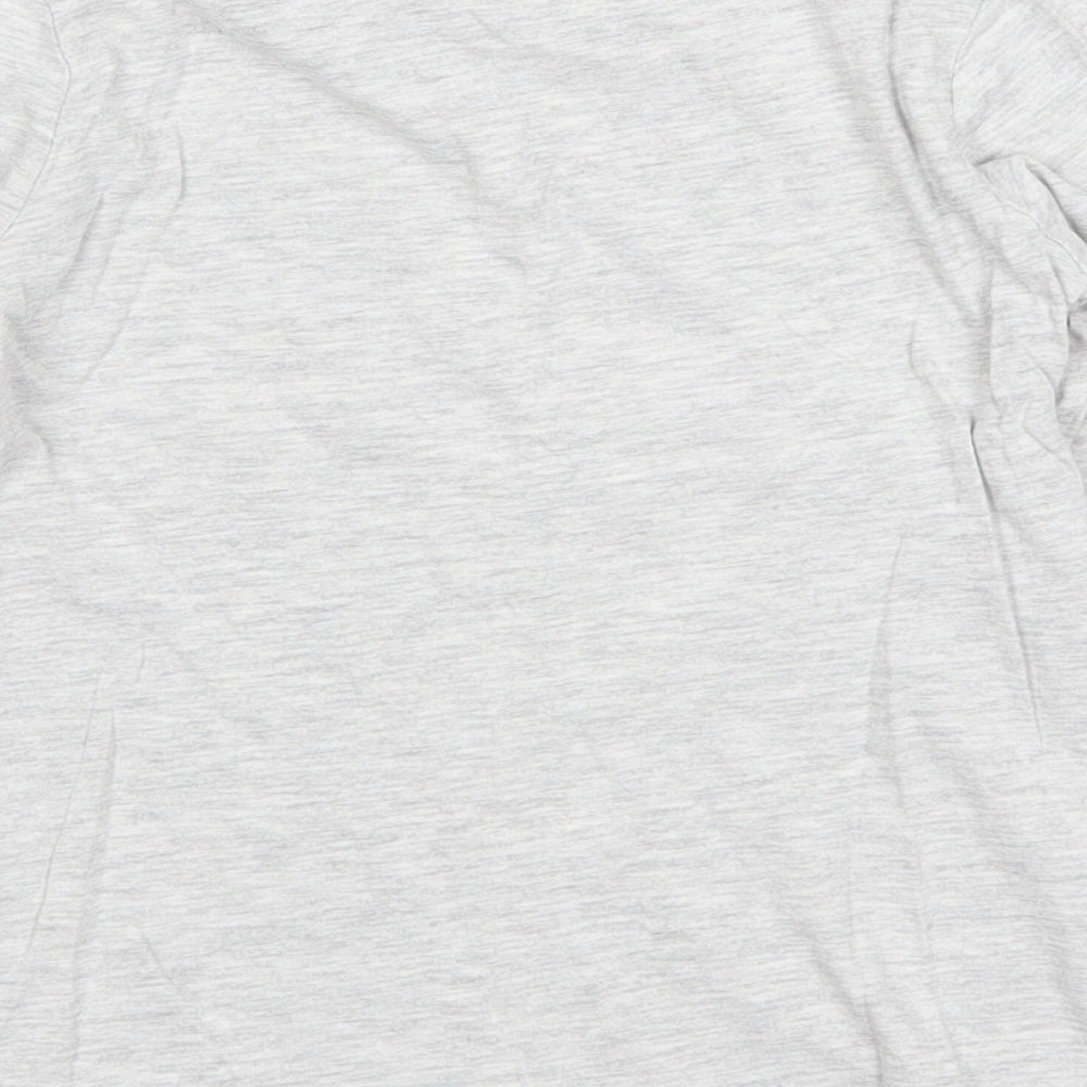 George Girls Grey Basic T-Shirt Size 6-7 Years