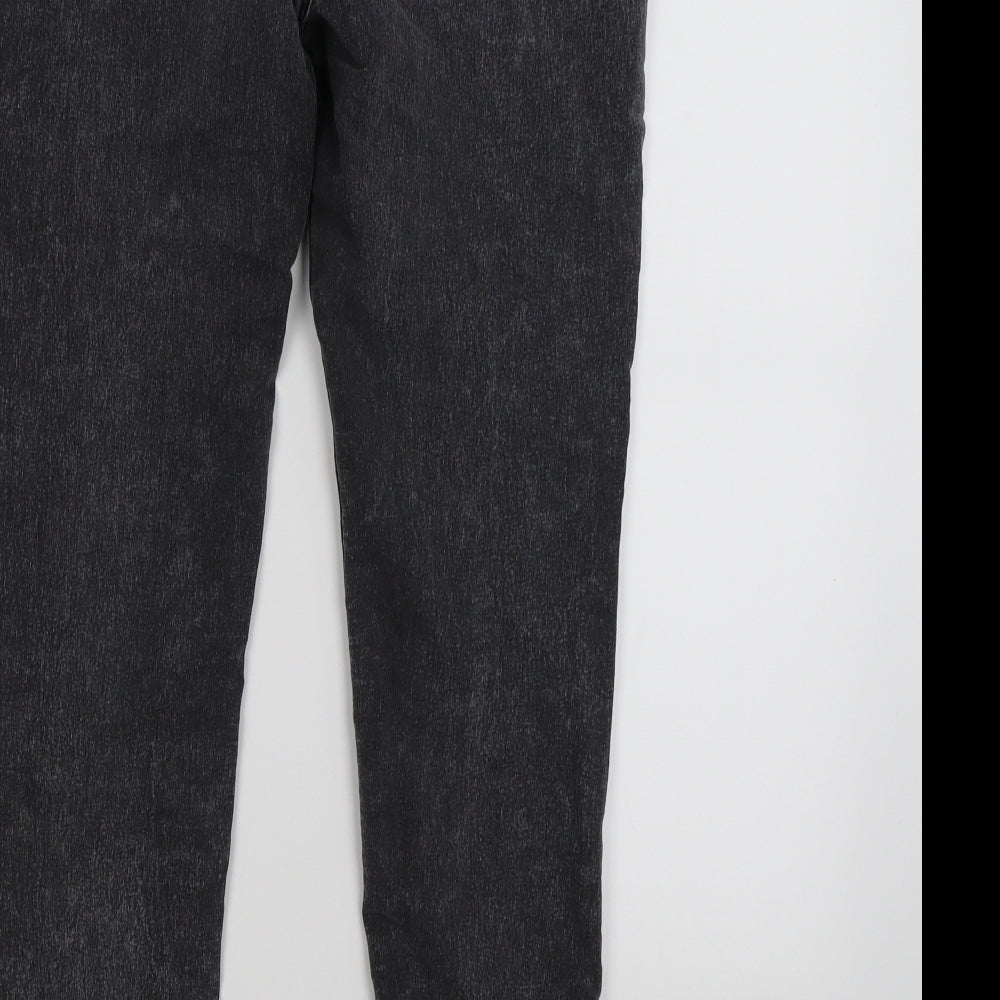 denim co Womens Black Denim Jegging Leggings Size 10 L26 in - distressed