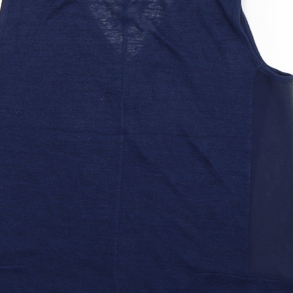 savida Womens Blue Basic T-Shirt Size 10