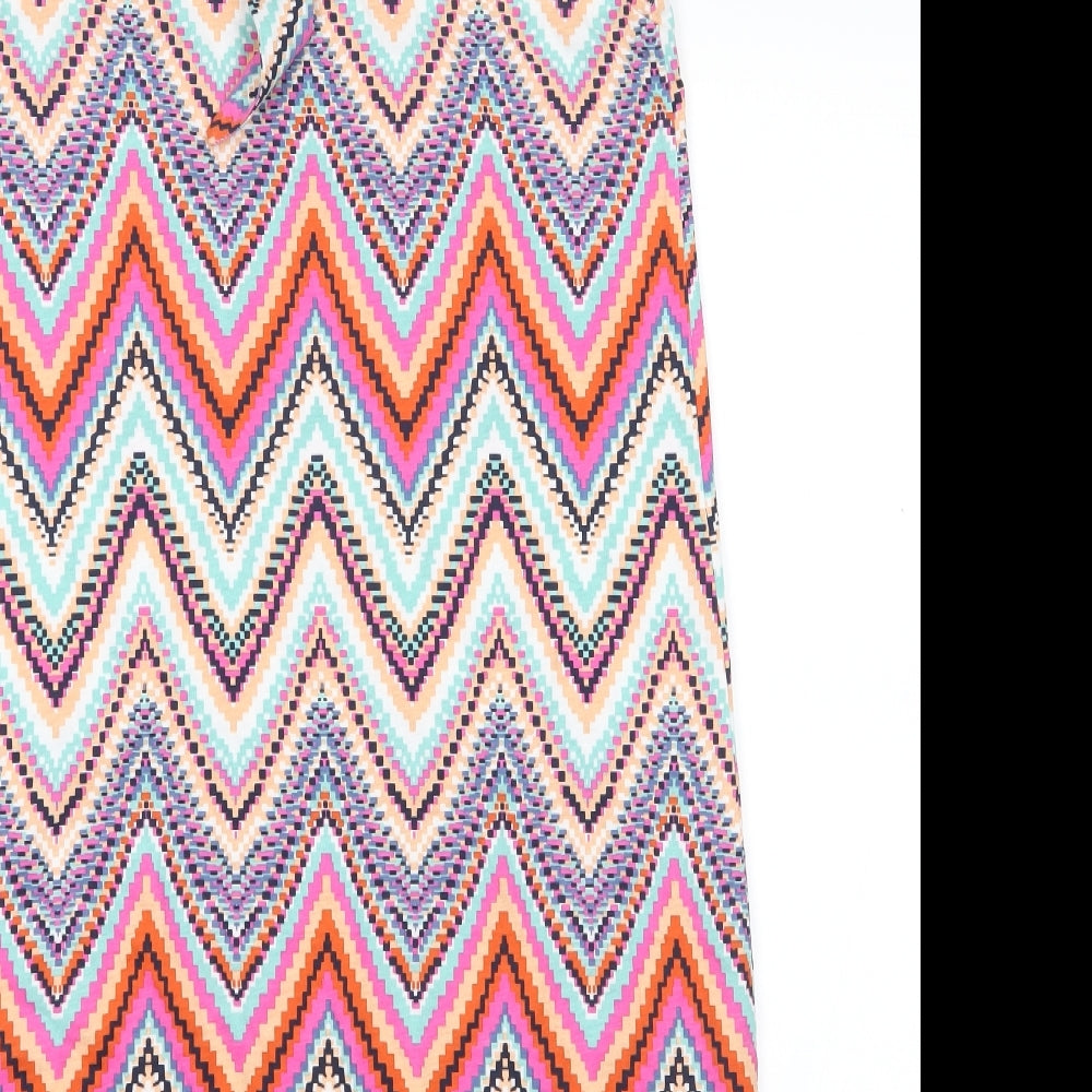 Very Womens Pink Herringbone Basic Blouse Size 10
