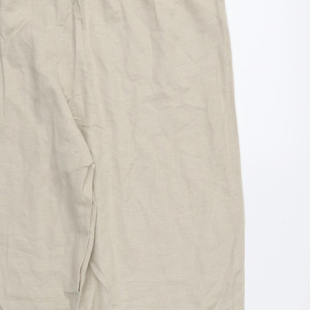 Julipa Womens Ivory Trousers Size 18 L26 in
