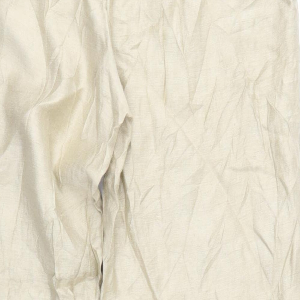 Sixth Sense Womens Gold Trousers Size 16 L30 in