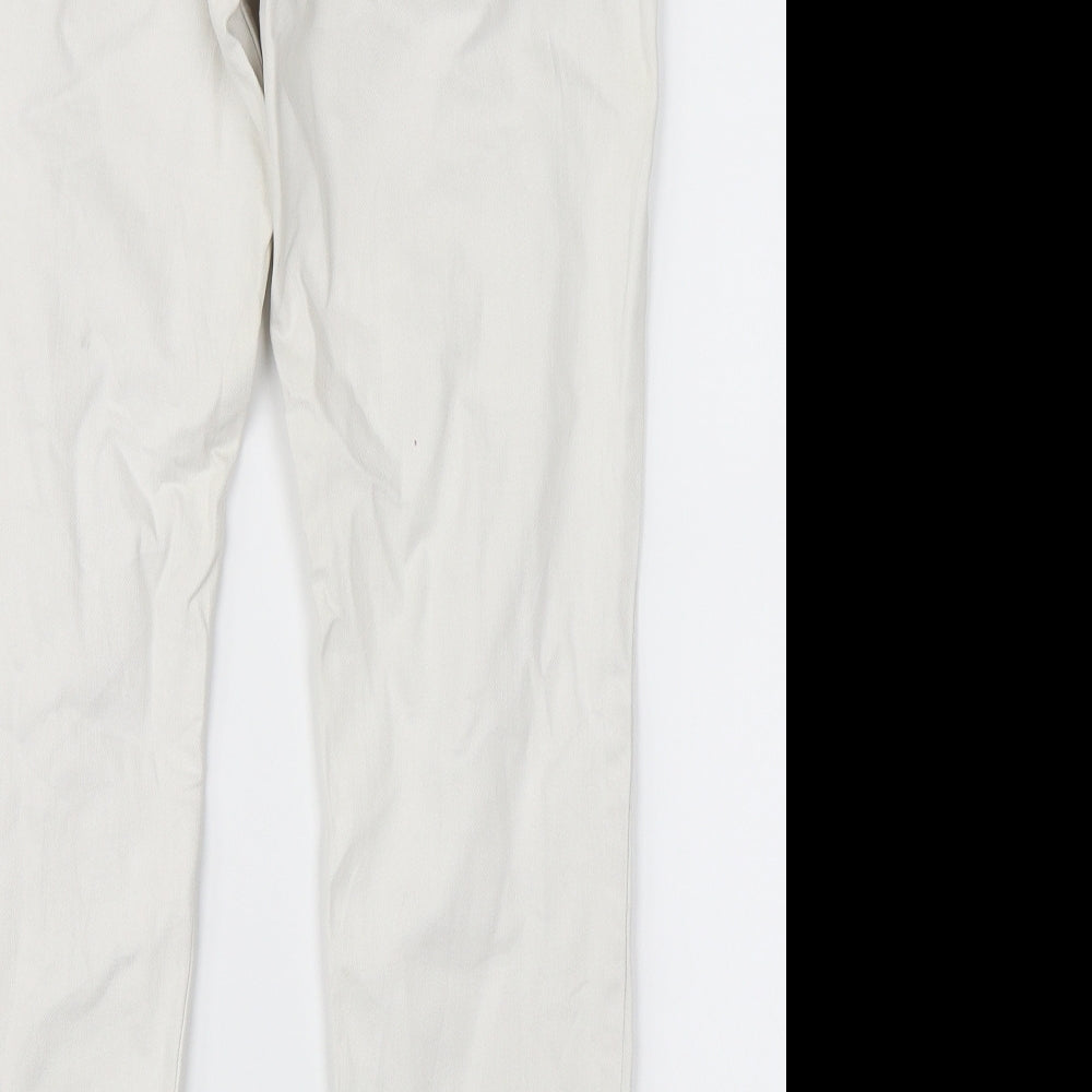 Up Fashion Womens White Skinny Jeans Size 10 L26 in