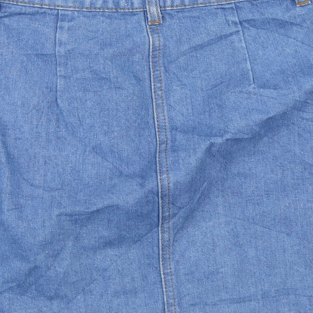 Miss Selfridge Womens Blue A-Line Skirt Size 6