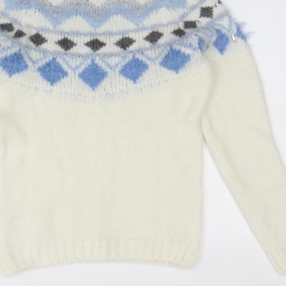 George Womens Multicoloured Pullover Jumper Size S