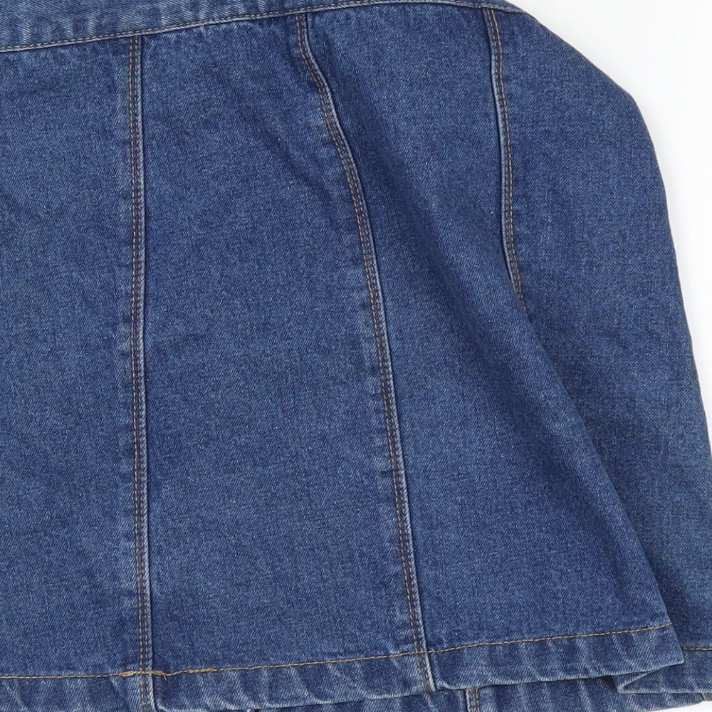 The Rockin Rev Womens Blue A-Line Skirt Size 10