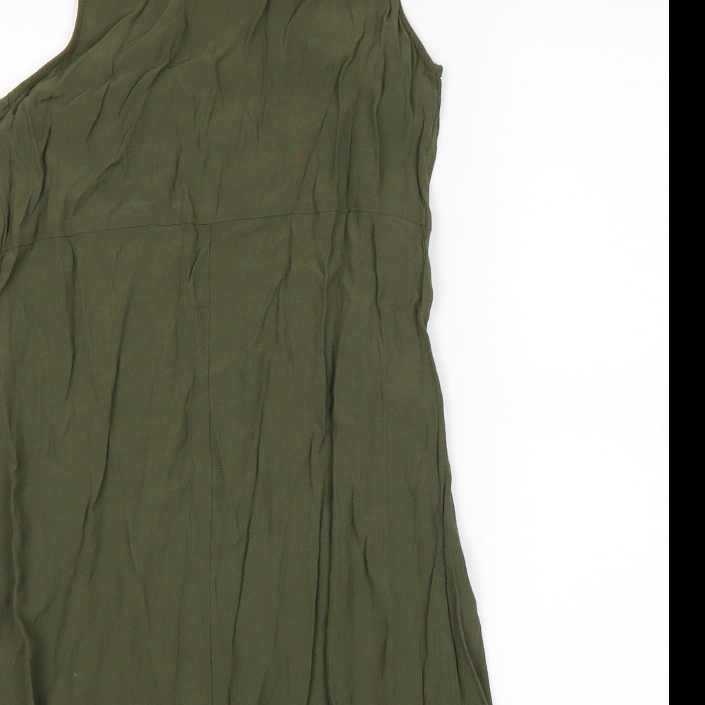 Miss Selfridge Womens Green A-Line Size 10