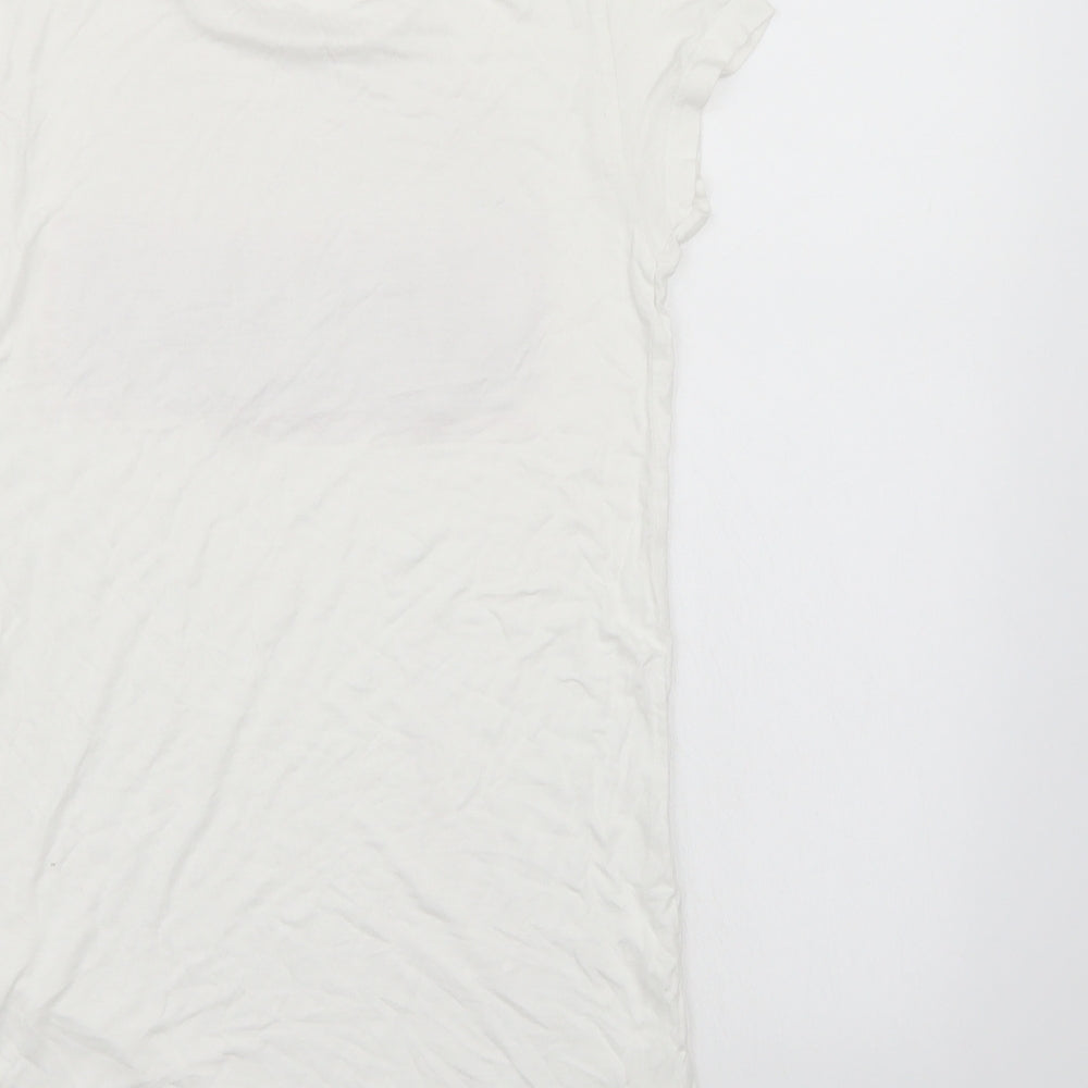Young Dimension Girls White Basic T-Shirt Size 11-12 Years