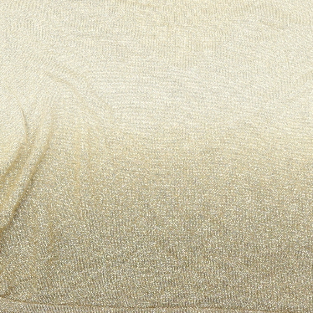 BHS Womens Gold Pullover Jumper Size 18