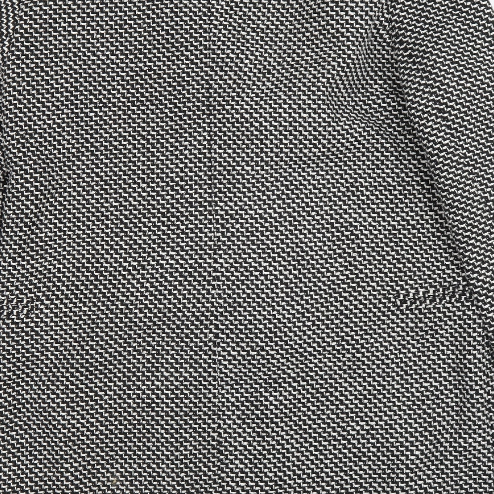 Preworn Womens Black Geometric Jacket Size XL