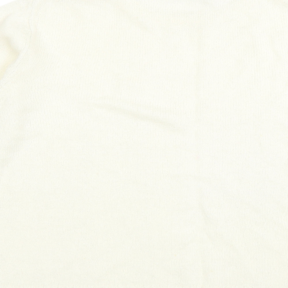 Bonmarché Womens Ivory Pullover Jumper Size M