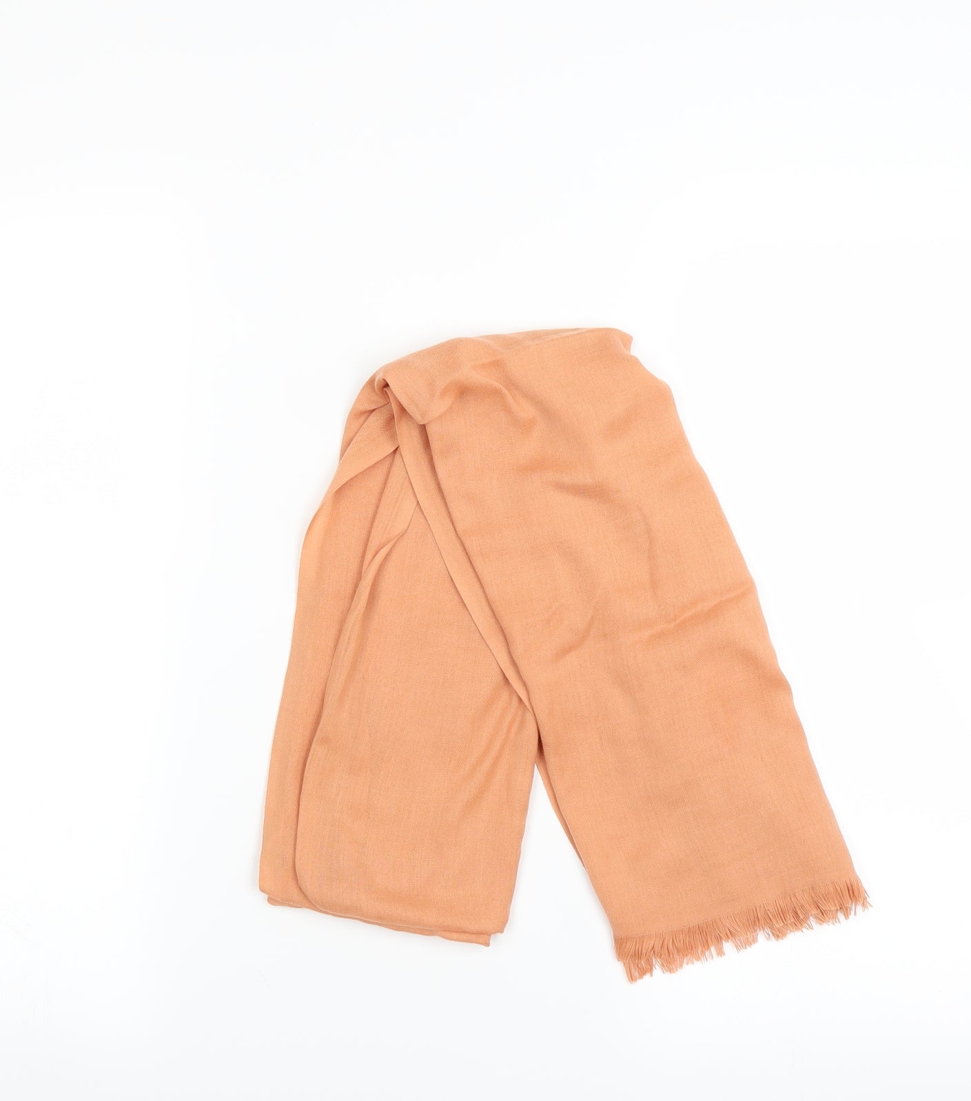 Preworn Womens Orange Scarf