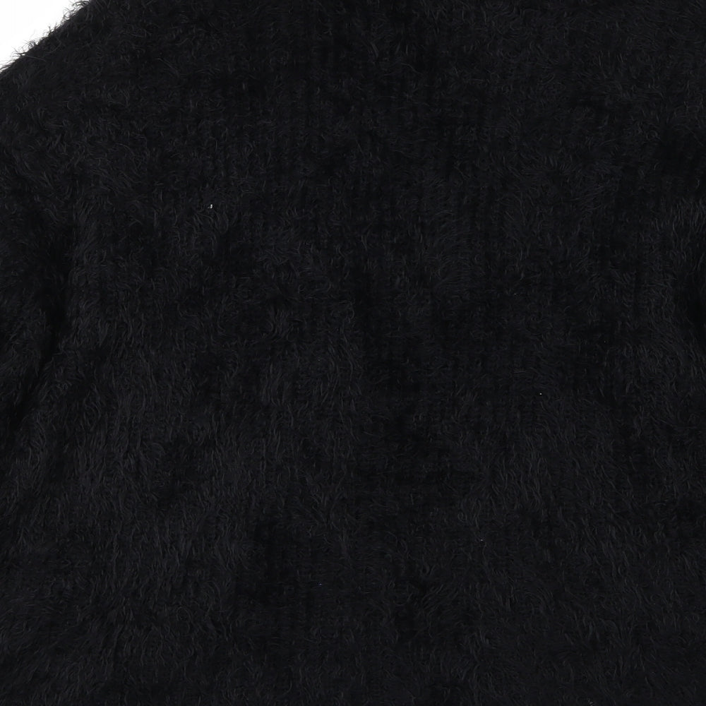 H&M Womens Black Knit Cardigan Jumper Size XS