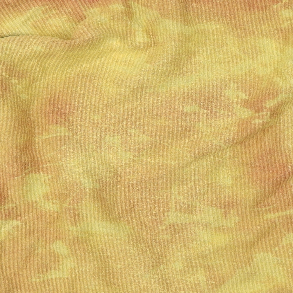 PINK Womens Yellow Pullover Sweatshirt Size L