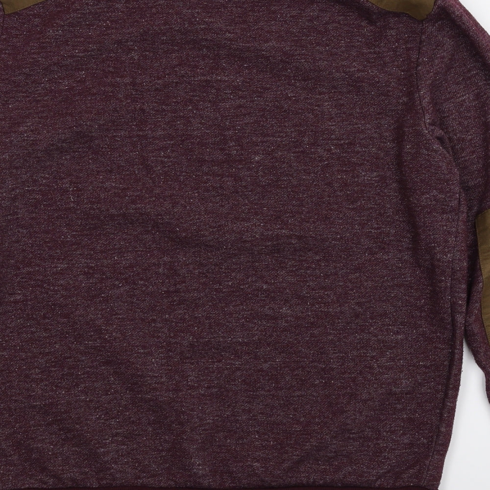 New Look Mens Purple Pullover Jumper Size M