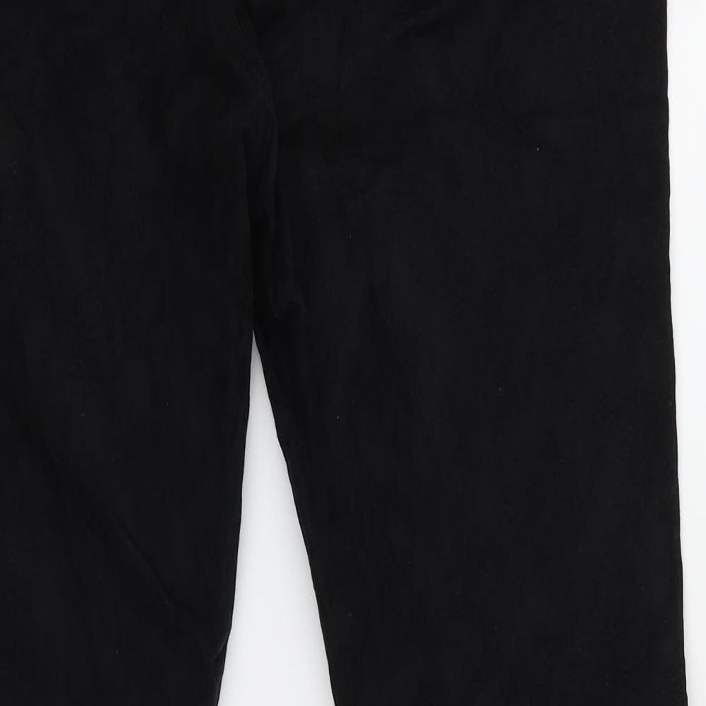 Indigo Womens Black Floral Skinny Jeans Size 14 L25 in