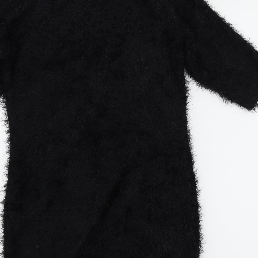 New Look Womens Black Pullover Jumper Size 12
