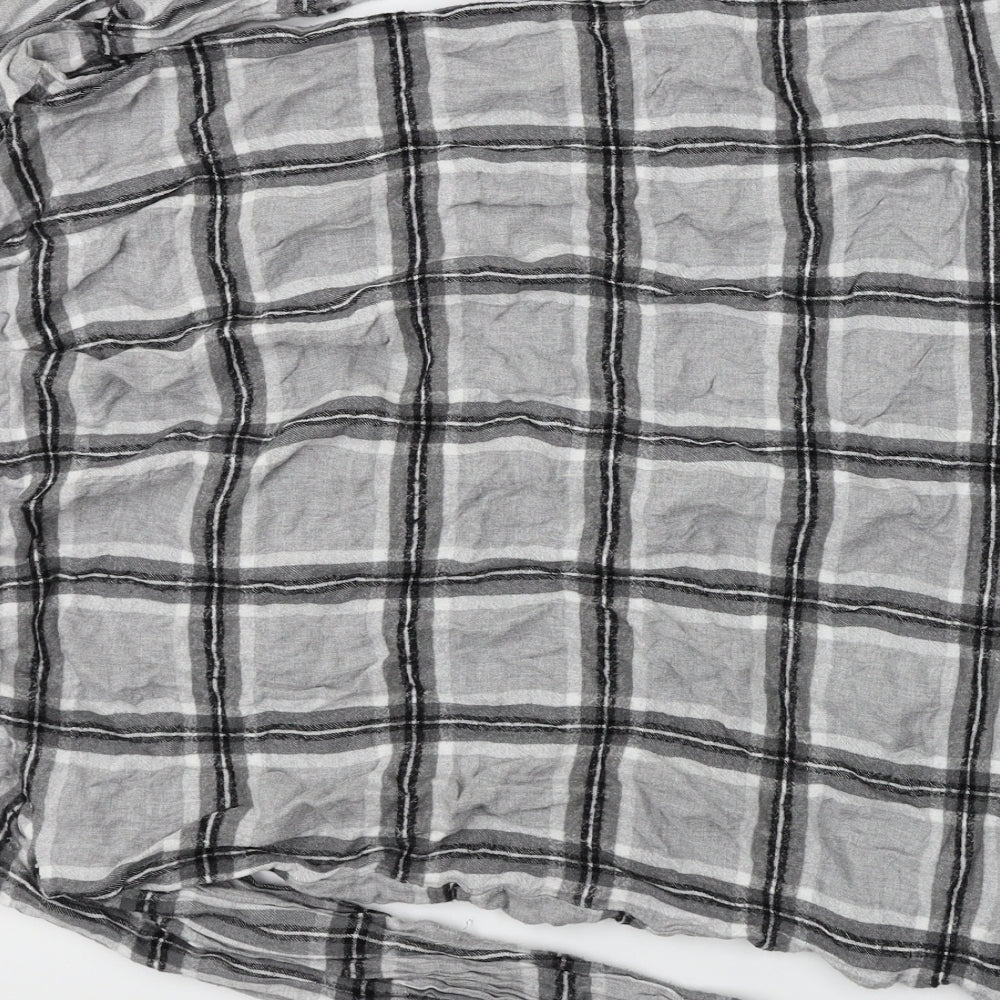 H&M Womens Grey Plaid Basic Button-Up Size 12
