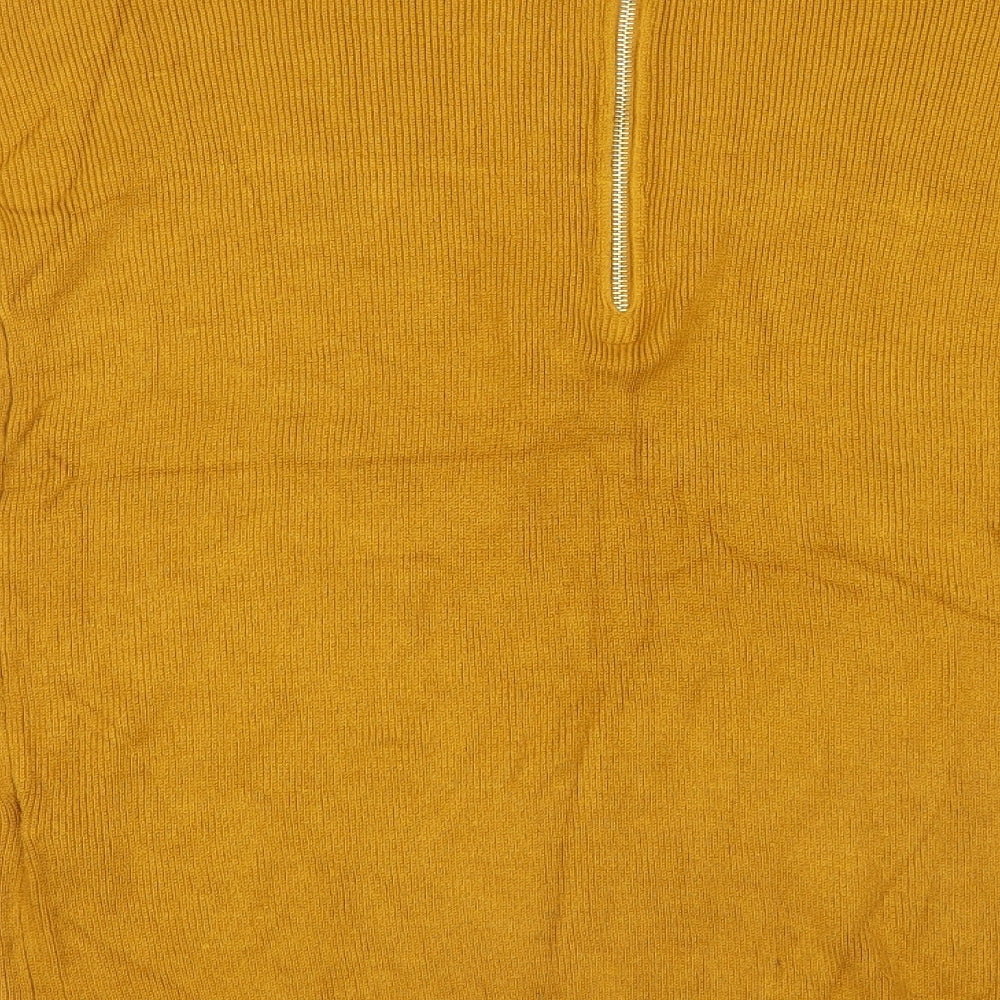 Primark Womens Yellow Knit Pullover Jumper Size 6