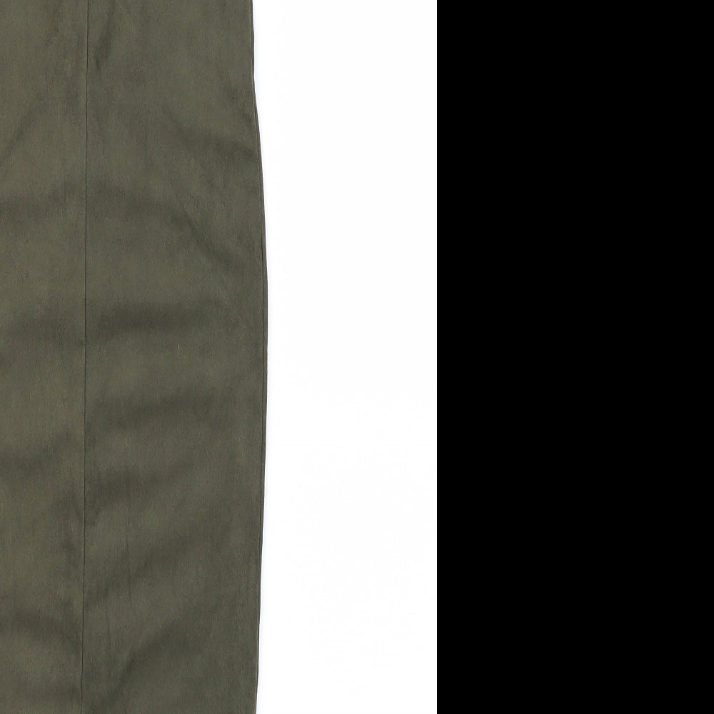 Atmosphere Womens Green Velvet Bodycon Size 4